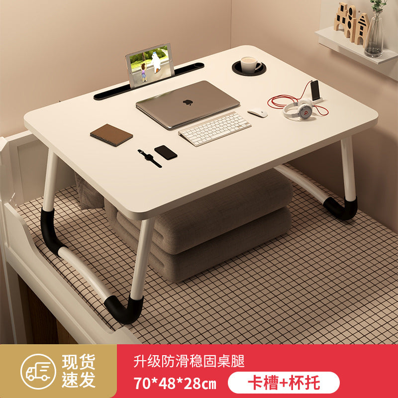Foldable bedside table laptop desk - perfect for students, dorms, and home use
