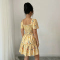 new european and american style women's floral print ruched sleeveless v-neck cinched waist backless maxi dress - perfect for vacation
