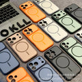 New two-color instant color shield skin-feeling magnetic suction suitable for iphone17pro mobile phone case apple 16/15 protective cover