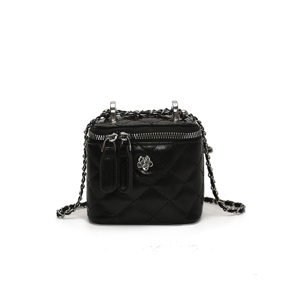 Foreign trade rhombus chain bag women's 2025 new summer niche shoulder messenger bag Korean version popular box bag