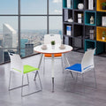 Conference training chair solid steel stool office comfortable sedentary staff chair stackable casual negotiation chair no