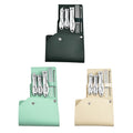 Nail clipper set with folding storage case - complete manicure tool kit - wholesale available - stainless steel nail clippers