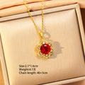 X8314-23 gold hexagonal necklace