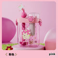 2025 new divided double-drink cup - creative and cute student water bottle for school, one-lid dual-use shaker cup, sports cup