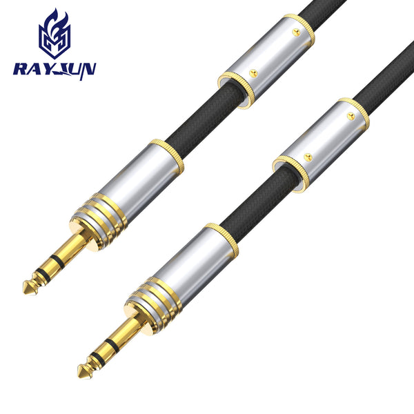 Brand private mold 6.5 male to male audiophile grade audio cable 6.35 pair recording cable power amplifier audio guitar cable
