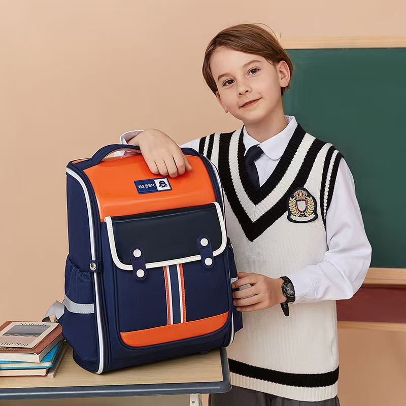 New children's schoolbag 123456th grade men and women to reduce the burden of spine care primary school schoolbag backpack