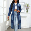 European and american denim jacket for women,  new  style distressed ripped jean jacket, fashionable washed denim outerwear
