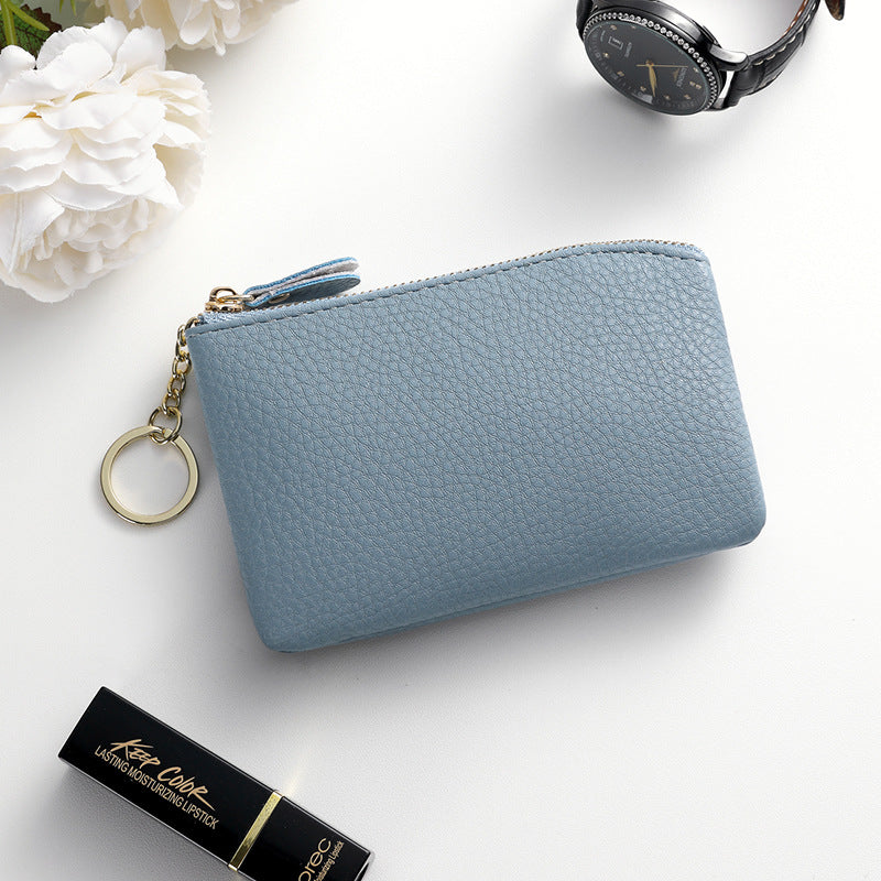 Small key zipper coin women's small wallet change bag mother model popular thin mini change bag storage bag