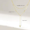 Amazon cross-border new cross necklace niche design y-shaped necklace ins fashion stylish jewelry wholesale