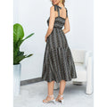 Aliexpress cross-border new original digital floral print vacation dress