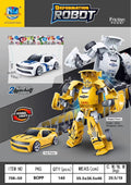 Artificial inertia car deformation military war vehicle model manual deformation robot boy kids toy mecha