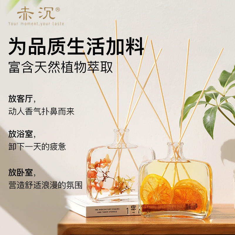 100ml preserved flower flameless reed diffuser - hotel-grade fragrance, home air freshener, and odor eliminator for bathrooms
