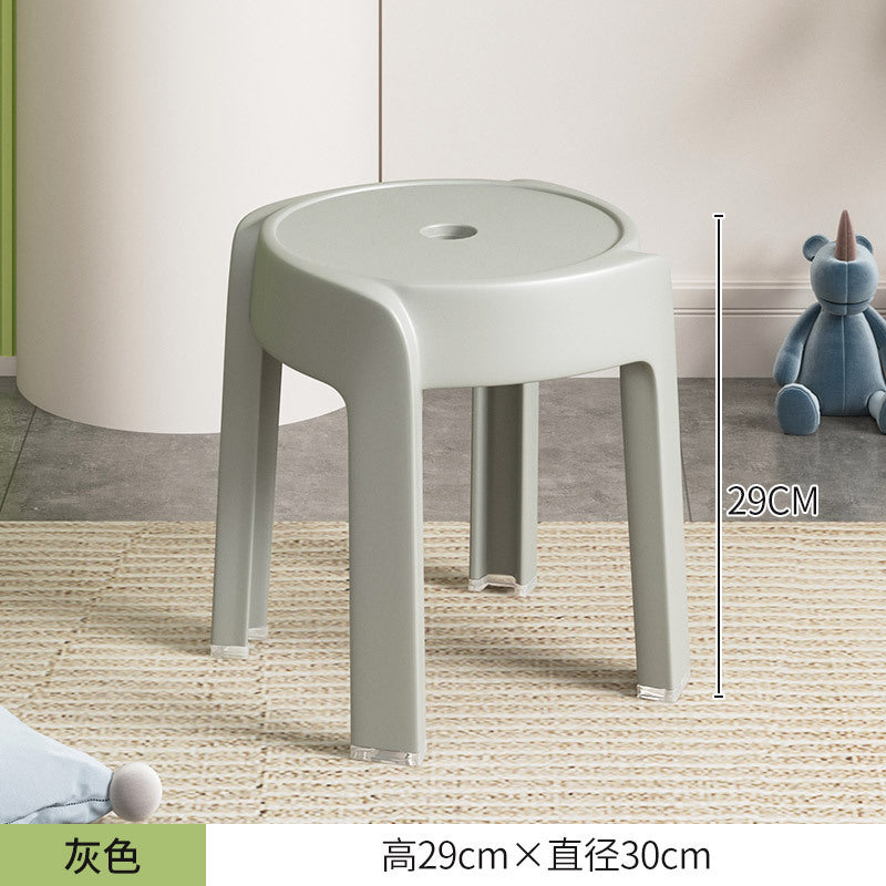 Thickened plastic stoolfor home stackable dining table bench long sitting comfortable chair windmill stool plastic round stool