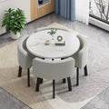 Scandinaviancasual negotiation table and chair combination commercial reception room imitation rock slab reception negotiation table in stock quick delivery dining table and chairs