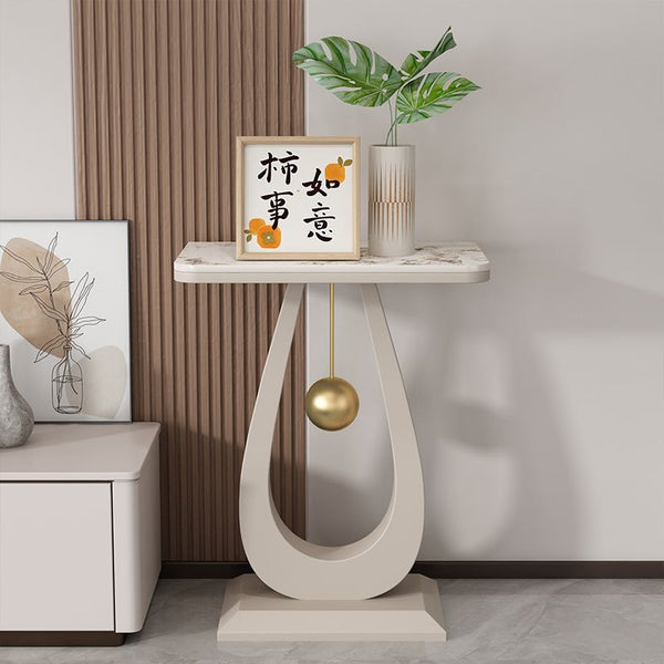 Italian light luxury flower rack, Nordic rock slab flower rack, simple living room sofa decorative rack, balcony flower pot rack