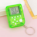 tetris game console keychain - electronic game console bag charm - toy gift - educational puzzle