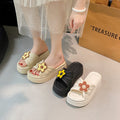 New eva platform wedge slides for women - versatile, trendy, and stylish