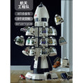wholesale aerospace rocket model storage parking lot car kids toy set boy engineering fleet