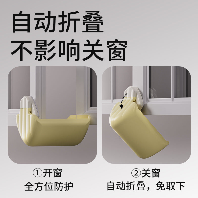 4d all-inclusive broken bridge aluminum anti-collision corner window corner protector silicone edge corner inner opening window magnetic corner anti-collision sharp corner protective cover