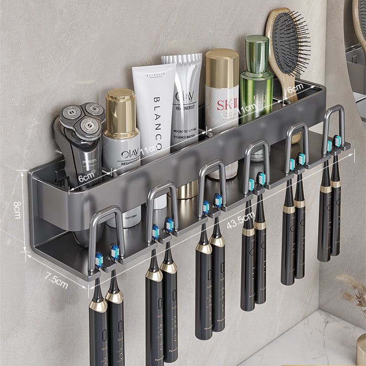 Removable toothbrush rack No punching mouthwash cup holder Wall hanging storage rack Electric toothbrush Toothpaste holder Wholesale