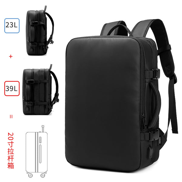 [Gift Customization] Cross-border new men's backpack multi-functional Oxford cloth business computer backpack large capacity