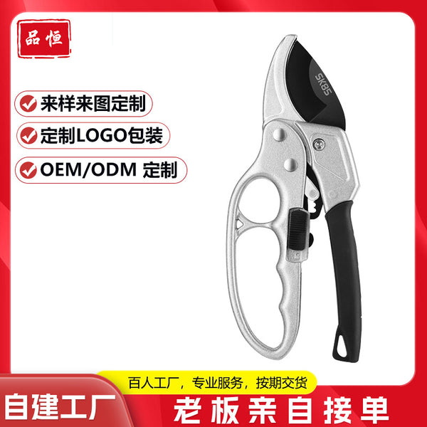 Professional processing Customized stainless steel pruning fruit tree garden scissors branch pruning artifact segmented pulley