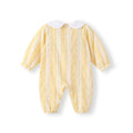 Newborn pure cotton class a clothing autumn super cute baby girl one-piece cute outing khaki ins romper autumn clothing