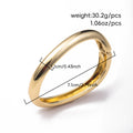 Fashion cross-border e-commerce new jewelry simple circle ancient gold open bracelet personalized irregular alloy bracelet