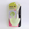 Wholesale spa & beauty tool set: 6-piece mask bowl kit with makeup brushes, mixing spatula, and plastic bowl for mask preparation