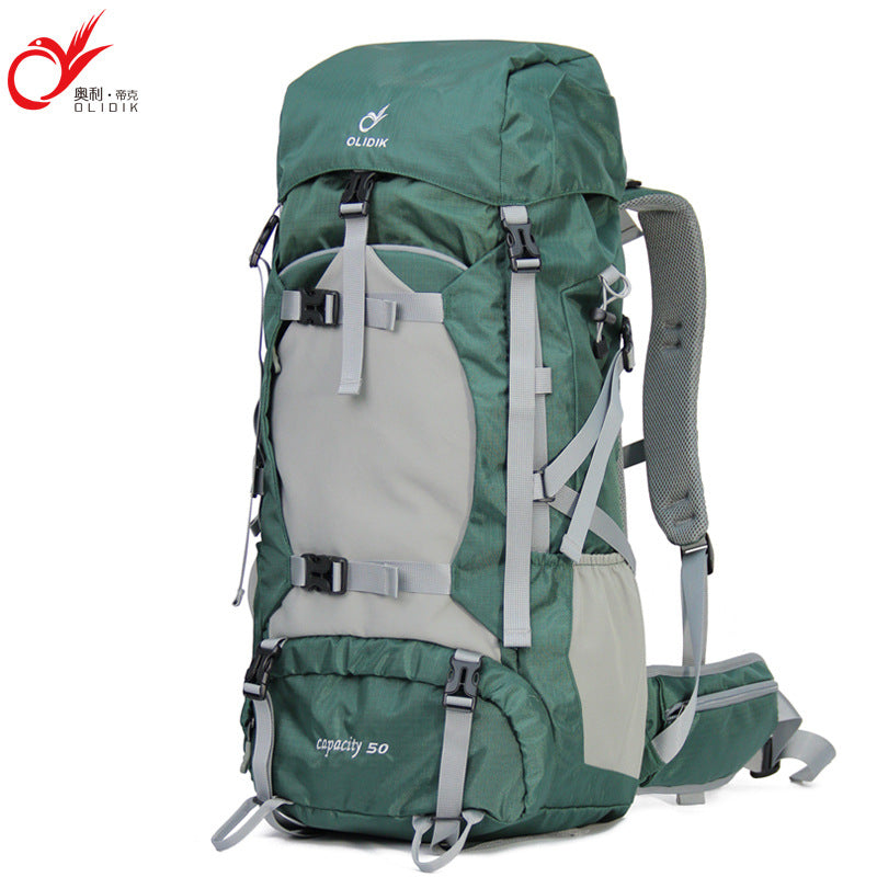 Outdoor mountaineering bag wholesale travel backpack 50L large capacity multi-functional backpack men's and women's travel backpack customization