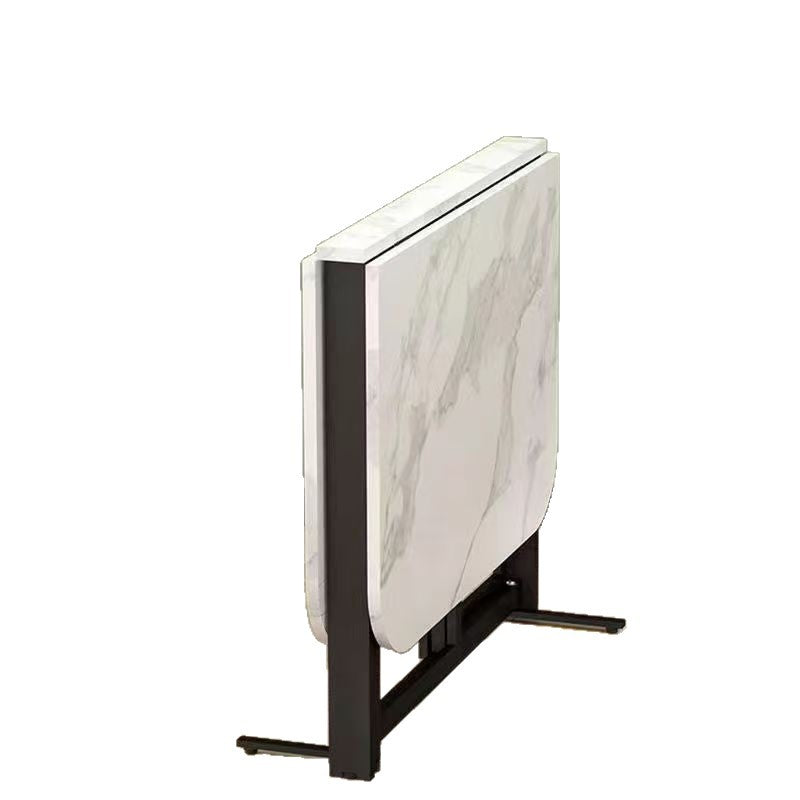 Foldable dining table set - space-saving, multi-functional, portable table and chairs for small apartments - rectangular dining table with four chairs