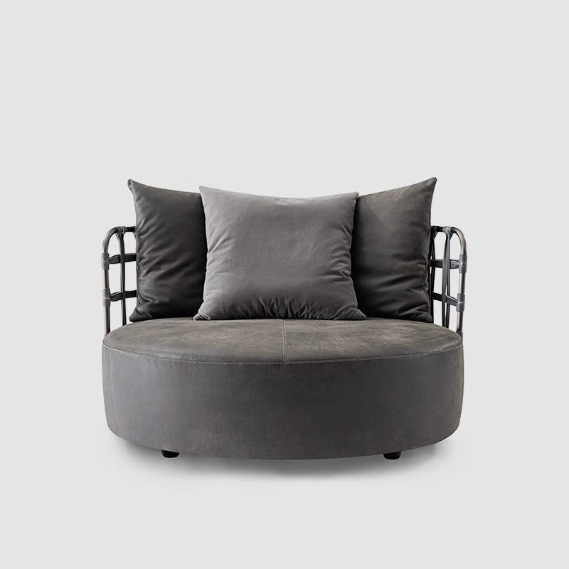 Italian minimalist sofa chair, living room bedroom designer wabi-sabi style leisure chair, single person beanbag chair