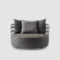 Italian minimalist sofa chair, living room bedroom designer wabi-sabi style leisure chair, single person beanbag chair