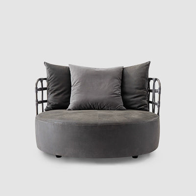 Italian minimalist sofa chair, living room bedroom designer wabi-sabi style leisure chair, single person beanbag chair