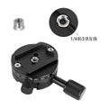 Aluminum alloy panoramic gimbal quick release plate clamp mount for dslr cameras - 360° rotating base panoramic clamp