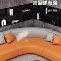 Business negotiation curved sofa hotel lobby office reception area light luxury l-shaped corner sofa