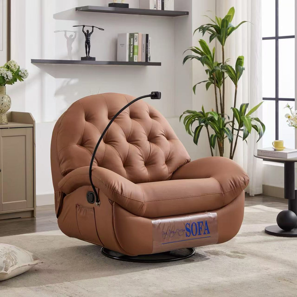 Electric multifunctional recliner - relax, lounge, and sleep in style! premium sofa pod for living room, home, and single seater