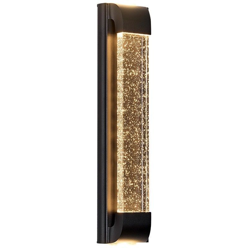 Outdoor waterproof crystal wall light - minimalist modern style for villa courtyards, up and down lighting, outdoor balcony and fence wall sconce