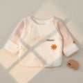 Babylon half-back romper - autumn/winter quilted top - infant & toddler clothing - warm monk suit - cute baby autumn outfit