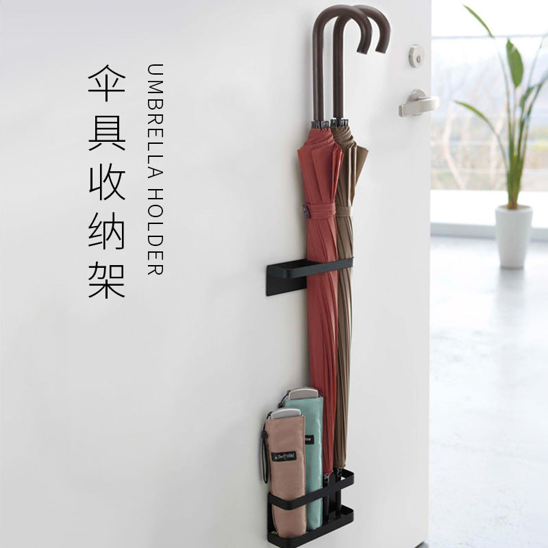 Wrought iron home umbrella storage rack Home hotel room umbrella storage rack Door back porch shelf Wall rack