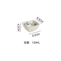 Chinoiserie underglaze ceramic seasoning dish stylish modern casual restaurant for home ceramic dish plate cooking soy sauce dish