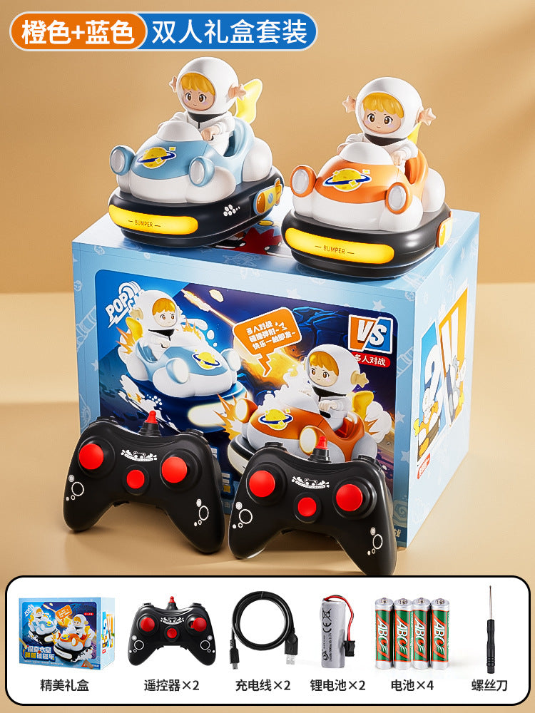 Fun childhood kids remote control go-kart bumper car toy - new year & birthday gift - two-player battle drift go-kart