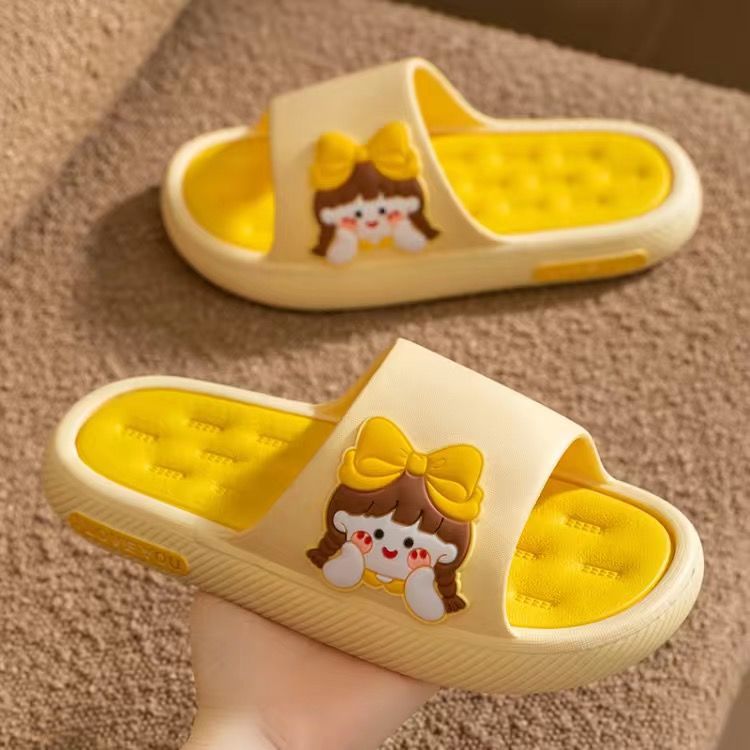 Women's summer korean style slippers - indoor home bathroom non-slip, odor-resistant, silent, thick-soled bath slippers - comfortable, soft, and wearable outside