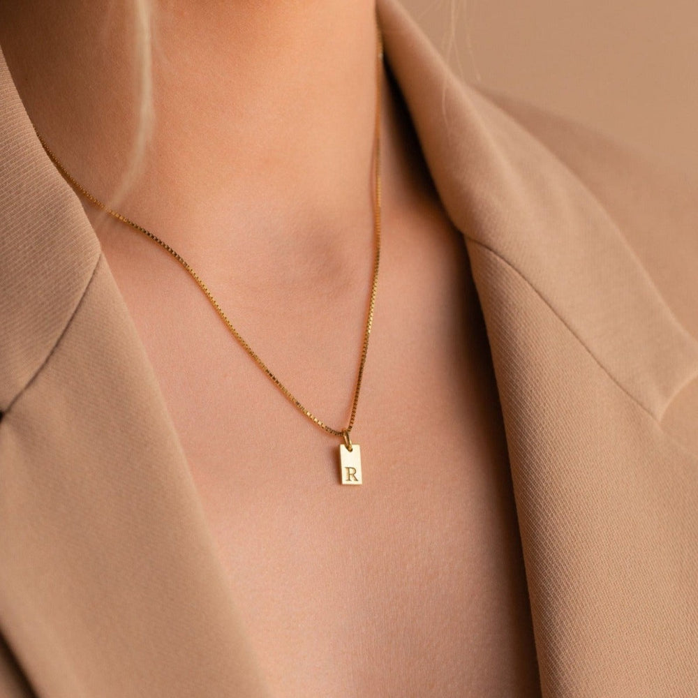 European and american cross-border diy titanium steel engraved name necklace for women, fashionable minimalist letter clavicle chain, 925 silver versatile pendant