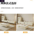 Solid wood coffee table tv cabinet french cream style for home living room floor-standing coffee table tv cabinet modern normcore style side cabinet