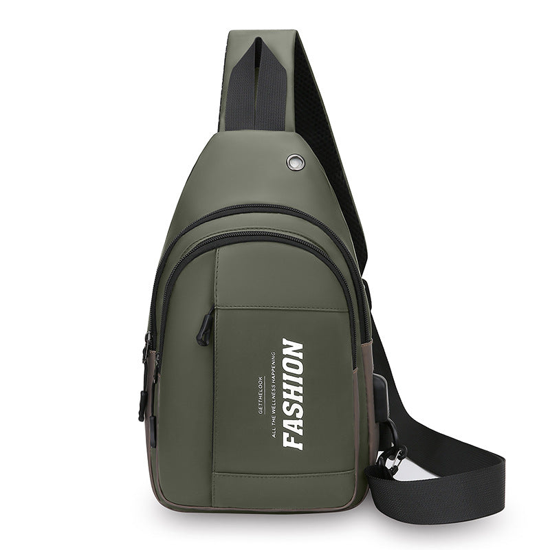 Crossbody bag women's trend fashion fanny pack sports multi-functional breast bag new shoulder student campus small backpack women