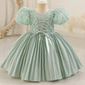 Ready-to-ship toddler lace-up princess dress - perfect for baby girl's first birthday!