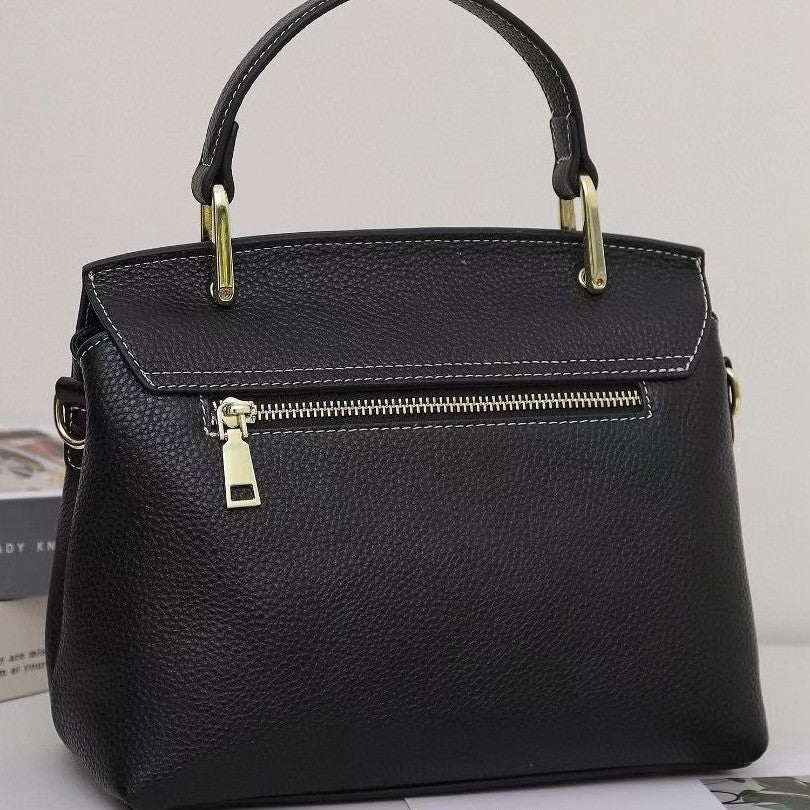 Genuine leather crocodile pattern handbag women's 2023 new elegant middle-aged ladieswear women's bag fashion women's bag handbag