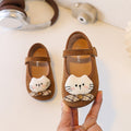 Ready-to-ship adorable cartoon birkenstock-style shoes for little girls, korean fashion princess shoes, soft-soled moccasins, cloth shoes, baby flats