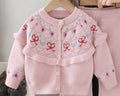 Girls' knit cardigan and sweater set - new autumn  collection - two-piece outfit for little girls